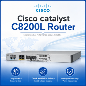 Routeur Ethernet Gigabit <span class=keywords><strong>Cisco</strong></span> Catalyst 8200L C8200L-1N-4T avec pare-feu, QoS, VPN, VoIP, ports WAN - Plateforme de périphérie filaire - Product Image 1