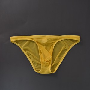 Calzoncillos Triangulares de Malla Transparente para Hombre, Ropa Interior Sexy de Seda Helada de Talle Bajo para Moda <span class=keywords><strong>Gay</strong></span> y Discoteca - Product Image 4