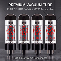 Tube à vide EL34-II Slovaquie, pentode de puissance en verre blanc, remplacement pour EL34 6CA7 6P3P, paire assortie disponible, vente en gros