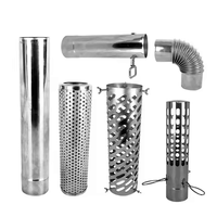 Kit de survie pliant de poêle de tente en titane Portable pour la randonnée Camping réchaud de tente de randonnée à dégagement rapide panneau brûlé en bois