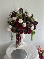 Guirlandes de vigne vertes personnalisées, feuilles vertes, boule de 60 cm, chemin de table, fleurs de table, centre de table floral