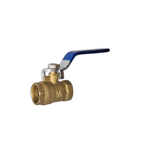 Robinet à levier manuel en acier inoxydable poli, finition dorée, filetage femelle, 2 voies, pour le contrôle de l'eau, taille de port 1/2''-4''