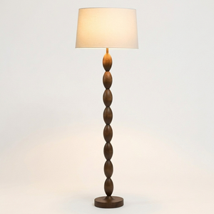 Lampe sur pied en bois de noyer pour la décoration du salon, lampe sur pied moderne à brancher, lampe sur pied LED moderne, lampe sur pied dorée - Product Image 4