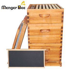 Nouvelle ruche Langstroth complète à 3 niveaux avec 10 cadres en bois de sapin enduit de cire, stock américain, expédition rapide 2-5 jours - Product Image 4