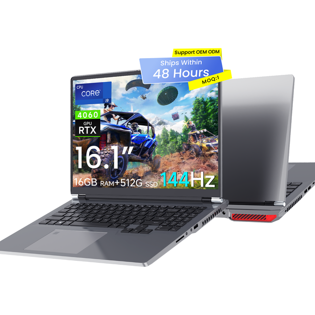 Factory Wholesale New Intel I9-12900HK 16-Inch 16:10 Gaming Laptop 14-Core RTX4060 8GB GDDR6 16GB RAM 1920x1200 144Hz IPS Screen