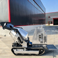 Kompakter Selbstladender Betonmischer Diesel Mini-Raupenhydraulik-Zementmischer Tragbare Maschine für Bauarbeiten