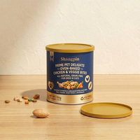 Emballage en tube de papier pour aliments pour animaux de compagnie de qualité alimentaire, emballage de luxe pour friandises pour chiens, boîte en tube, conteneur cylindrique en carton recyclable
