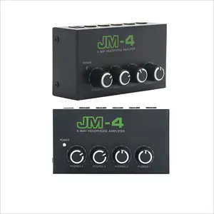 DM-BHA-4 4channel panel karaoke microphone mini stereo micro sound audio mixer For, guitar, bass, keyboard