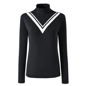 เสื้อกอล์ฟผู้หญิงทรงสปอร์ต แขนยาว ทรงเข้ารูป ซับเหงื่อ แห้งเร็ว ยืดหยุ่นสูง ระบายอากาศดี ป้องกันรังสียูวี กันยับ - Product Image 2