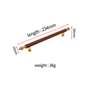Rubberen T Plastic Handgrepen Meubels Goud Zwart Kast Kichen Trekt Deuren Lederen Trekhandgreep Ladeknoppen & Handgrepen - Product Image 3