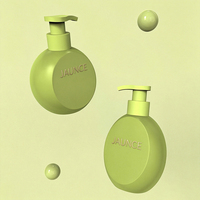 Flacon pompe à émulsion en forme de boule avec bouchon à vis en plastique PET 250 ml pour sérum et crème pour le visage