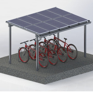 Structure de stationnement solaire en <span class=keywords><strong>aluminium</strong></span> 9Sunsolar à installation rapide et personnalisée avec chargeur EV pour structure de montage photovoltaïque de <span class=keywords><strong>carport</strong></span> - Product Image 6