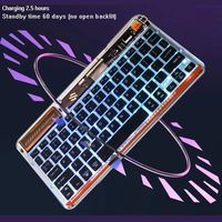 Pasokan Pabrik Keyboard Plastik ABS Ultra Tipis dengan Lampu Latar RGB USB Type-C Nirkabel untuk Tablet & Laptop dengan Harga Bagus