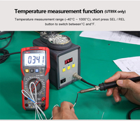UNI-T UT89X UT89XD Multimeter Digital, harga 20A arus AC DC Voltmeter penguji kapasitas resistensi