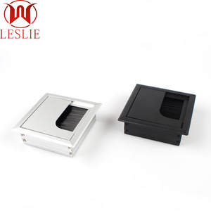 Boîte de gestion de câbles carrée Leslie, noir mat, type à insertion par boulon, boîte de passage de câbles, organisateur de bureau, accessoire de quincaillerie - Product Image 4