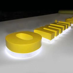 Panneaux LED d'extérieur personnalisés Mots lumineux sur métal Lettres rétroéclairées Signalisation électronique personnalisée - Product Image 1