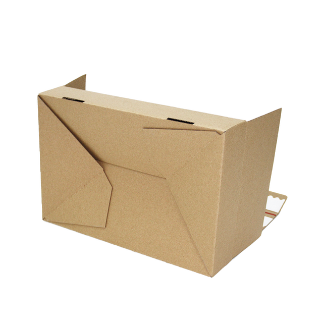 Sturdy Reliable Lock-Bottom Tear-off Custom Printable Kraft Corrugated Paper Box for Retail & Logistics Small Item Packaging