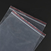 Petit sac à fermeture éclair biodégradable en plastique PE givré avec impression de logo personnalisé pour l'emballage de bijoux