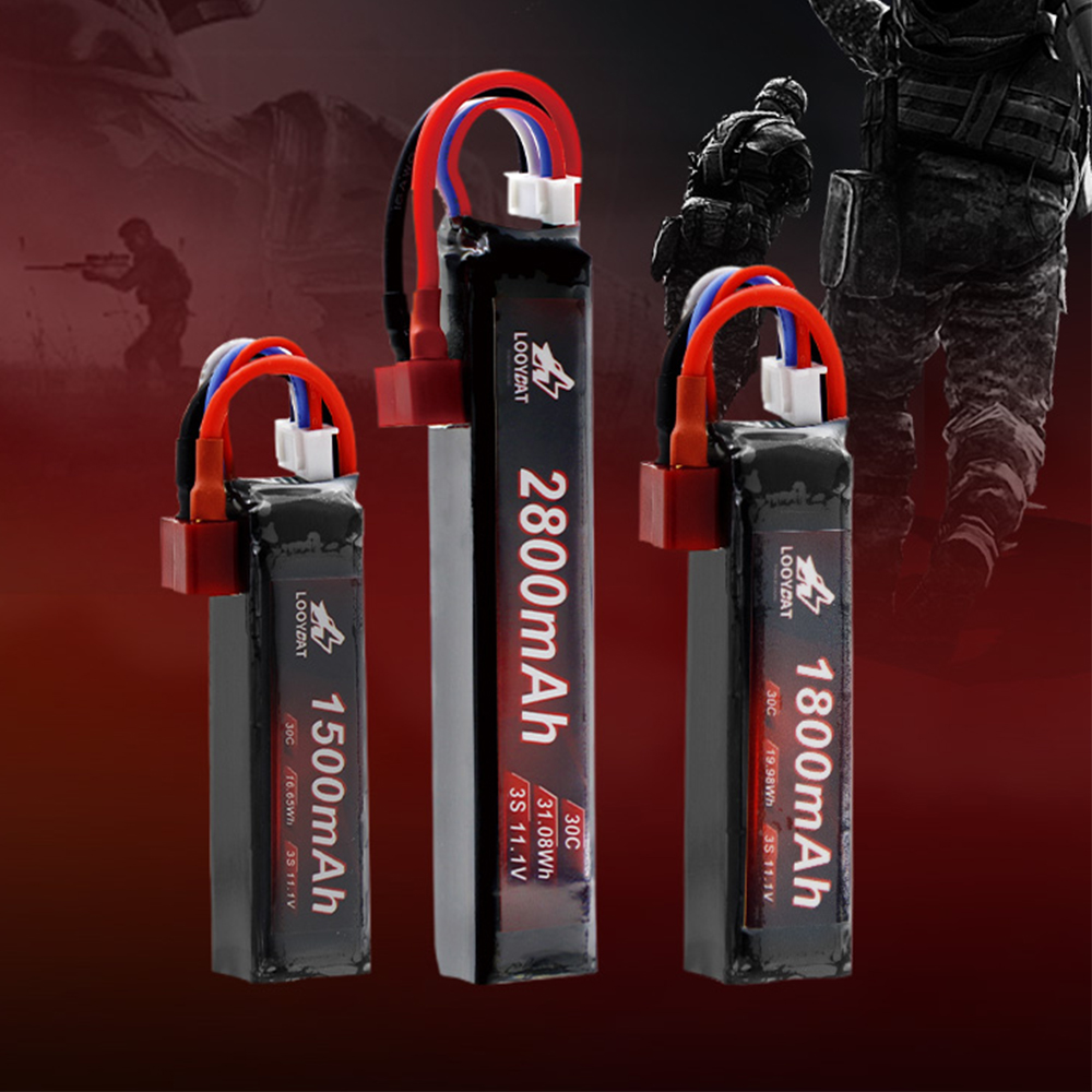 11,1 V 3S 2800mAh литий-ионный аккумулятор для водяного пистолета Airsoft 3S 1500mAh 1800mAh 30C Airsoft BB электрические игрушки пистолеты