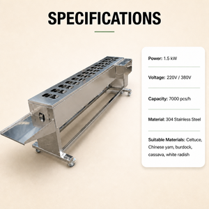 Machine à éplucher le manioc et les légumes en longues bandes, en acier inoxydable 304, pour carottes, concombres, asperges, 220V/380V 1500W - Product Image 2