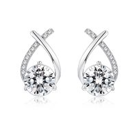Boucles d'oreilles de bijoux fins Boucles d'oreilles en diamant IGI Bijoux en diamant cultivés en laboratoire Boucles d'oreilles en or 18 carats Diamant