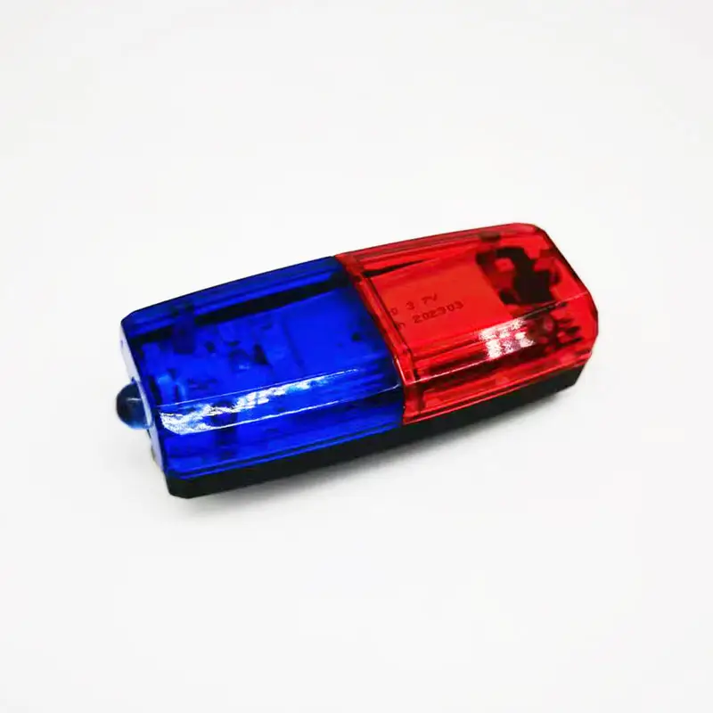 USB recharge red blue led flashing shoulder warning light for security protection
