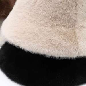 Sombrero de Pescador con Orejas de Conejo, Largo y Lindo, para Mujer, de Pelo Sintético, Grueso y Cálido, para Invierno 2025 - Product Image 6