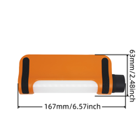 Batteriebetriebene Tragbare Arbeitsleuchte mit LED-Taschenlampe Oben, SMD-Seitenlaterne, Powerbank-Anzeige und Klapphaken