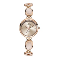 Montre à quartz pour femme de style chinois avec boîtier en alliage, cadran à aiguilles étanche, épaisseur 10 mm