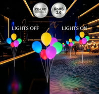 CAIQI Support de lumière LED RVBW coloré pour ballons, étanche IP65, CRI60, rechargeable, garantie 2 ans, lumière du jour 6000K, extérieur, plage