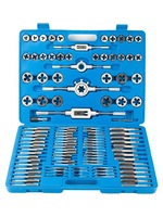Kit d'outils à main en alliage de 110 pièces, accessoires métriques M2 à M18, jeu de tarauds et filières pour vis et écrous avec poignée de clé, DIY OEM