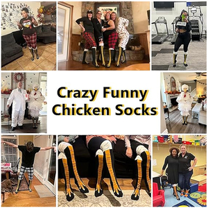 Novedad, novedad, diseño personalizado, <span class=keywords><strong>calcetines</strong></span> <span class=keywords><strong>de</strong></span> pierna <span class=keywords><strong>de</strong></span> <span class=keywords><strong>pollo</strong></span>, <span class=keywords><strong>calcetines</strong></span> divertidos locos hasta la rodilla, <span class=keywords><strong>calcetines</strong></span> <span class=keywords><strong>de</strong></span> pierna <span class=keywords><strong>de</strong></span> <span class=keywords><strong>pollo</strong></span> <span class=keywords><strong>de</strong></span> algodón para fiesta Unisex - Product Image 6
