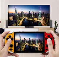 X12 PLUS Reproductor de juegos retro portátil de 7 pulgadas LCD Doble balancín con consola 16G MP5 y NES PS1 para jugadores de video
