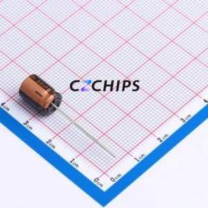 Condensateur électrolytique en aluminium à montage traversant RZW560M1JBK-0811, composant à montage traversant THT, D8xL11.5mm 56uF 20% 63V 3.5mm - Product Image 1