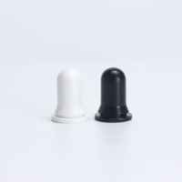 Prix d'usine Bouchon compte-gouttes en caoutchouc NBR pour flacon d'huile essentielle, avec bulbe en silicone et embout de pipette brillant