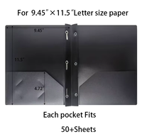 Dossier de présentation Tadpole en PP imperméable, personnalisé, multicolore, épaisseur 0,2 mm, format lettre, pour usage professionnel, bureautique et scolaire