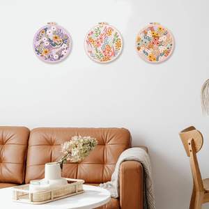 <span class=keywords><strong>Kit</strong></span> <span class=keywords><strong>de</strong></span> Broderie Chinoise <span class=keywords><strong>Point</strong></span> <span class=keywords><strong>de</strong></span> <span class=keywords><strong>Croix</strong></span> à Faire Soi-Même Ensemble Tissu à Fleurs pour Adultes avec Motifs et Instructions - Product Image 5