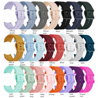 Sport Siliconen Band voor Samsung Watch 6 5 Pro 4 Classic 46mm 42mm Charm Geel Waterdicht Verstelbare Duurzame Horlogeband
