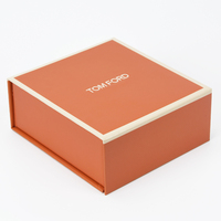 Boîte cadeau rigide en cuir personnalisée avec finition mate pour crème pour le visage et rouge à lèvres, emballage cosmétique à couvercle rabattable