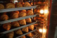 Four à convection électrique rotatif à 5 niveaux entièrement en acier inoxydable pour boulangerie et pâtisserie