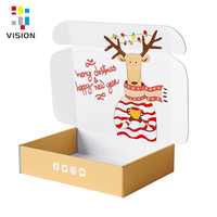 Boîtes à donuts pliables en carton ondulé, colorées bleu, jaune, gris, rose, écologiques, biodégradables, en matériaux recyclés, avec gaufrage