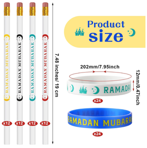 <span class=keywords><strong>Eid</strong></span>/ramadan Mubarak สายรัดข้อมือซิลิโคนป้ายดินสอสติกเกอร์มุสลิมอุปกรณ์สำหรับของขวัญสำหรับผู้ใหญ่เด็ก - Product Image 4