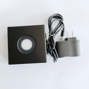 Thiết kế mới Matt đen vuông gỗ <span class=keywords><strong>LED</strong></span> ánh sáng cơ sở 3.5inch bằng gỗ <span class=keywords><strong>LED</strong></span> hiển thị đứng với bìa - Product Image 1