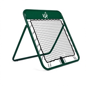 KLTW INT'L Foldable Metal Soccer <b>Rebounder</b> Training <b>Net</b> for Adults All Seasons Green Frame with Adjustable Angle Design - Product Image 1