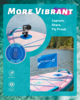 ITAOSTAR Wave 11'6"x36"x6" Planche de SUP gonflable pour adulte, Yoga, Drop Stitch, Robuste, Accessoires Premium, Lacs, Rivières, 5 ailerons