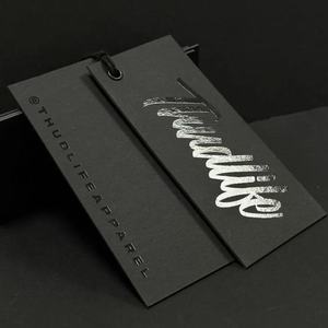 Etiquetas Colgantes de Ropa de Lujo con Logo Personalizado, Etiquetas de Papel de Alta Calidad con Ojete para Marca de Prendas de Vestir Diseño Gratuito - Product Image 5