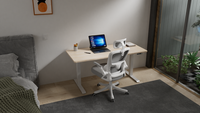 Bureau debout électrique à double moteur, robuste et réglable en hauteur, pour projets de bureaux commerciaux