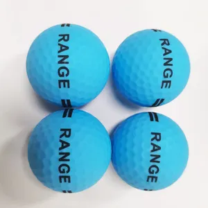 Wholesale 2 Piece Surlyn Golf Range Ball Training Matte Blue Golf Driving Range Balls