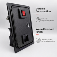 Accessoire pour machine de jeu d'arcade : Porte-monnaie en fer avec micro-interrupteur pour machine de jeu de course