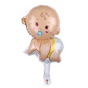 Globos al por mayor: Novedosos globos de aluminio con diseño de biberón de dibujos animados para baby shower, globos pequeños para bebés, artículos para fiestas. - Product Image 2